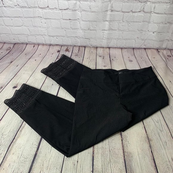 Up Thincredible Black RibbonTrim Boho Pant - Picture 1 of 2